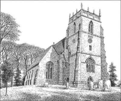 Alvechurch, church, Worcestershire