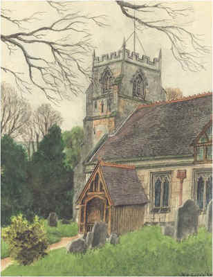 Beoley, church, Worcestershire