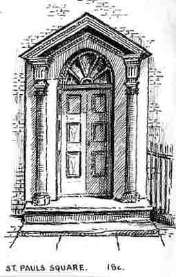 doorway, St. Pauls Square, Birmingham
