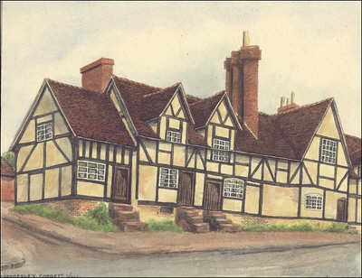 Chaddesley Corbett, timbered house, Warwickshire