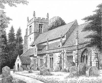 Claines, church, Worcestershire