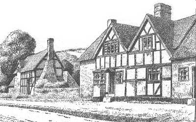 Cleobury Mortimer, cottages, Shropshire