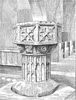 Crowle, Worcestershire, church font
