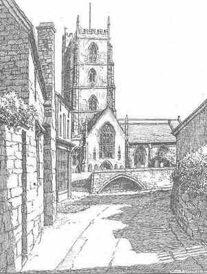 Dunster, church, Somerset