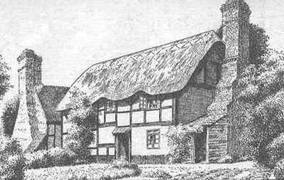 Great Aine, thatched cottages, Warwickshire