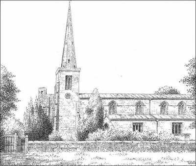 Hamstall Ridware, church, Staffordshire
