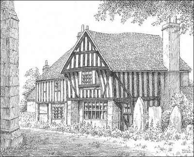 Highley, timbered house, Shropshire