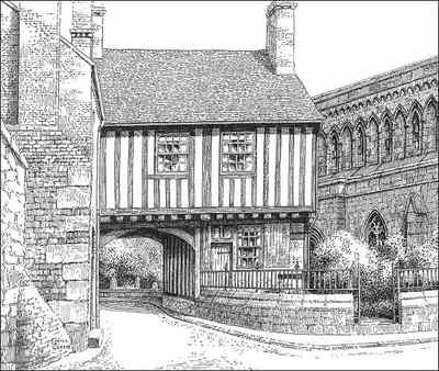 Leicester, Castle gate, Leicestershire