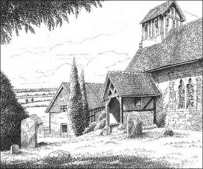 Morton Bagot, church, Warwickshire