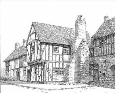Polesworth, timbered houses, Warwickshire