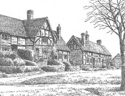 Stoneleigh, timbered house, Warwickshire
