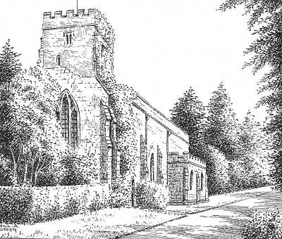 Wroxall, Wren's chapel, church, Warwickshire
